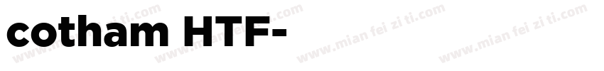 cotham HTF字体转换